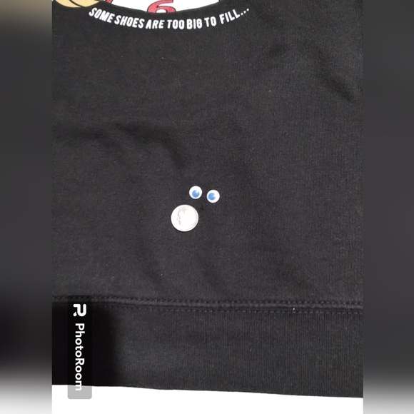 Entree LS Sweater Pullover Graphic Sneakers Witnessed Black SIZE XL For Men - Picture 9 of 10